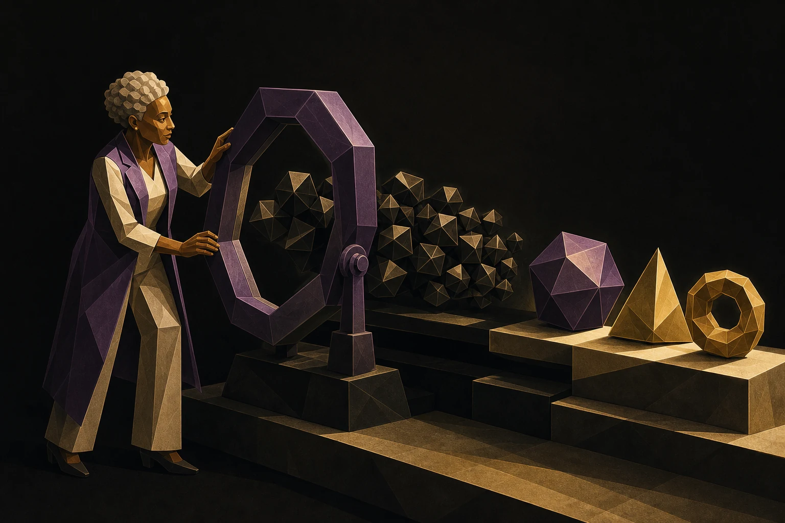 A strategist adjusts a frame that turns an ambiguous request into precise results